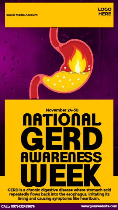 Plantilla de National GERD Awareness Week Ad | PosterMyWall