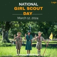 National Girl Scout Day Instagram Post template
