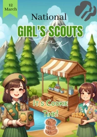 National girl scouts day (1) A1 template