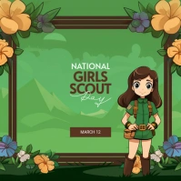 National Girls Scout Day Template Pos Instagram