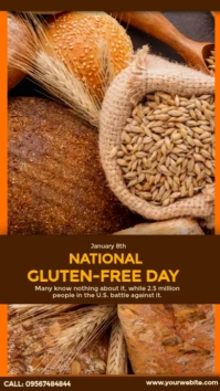 National Gluten-Free Day Design Instagram Story template