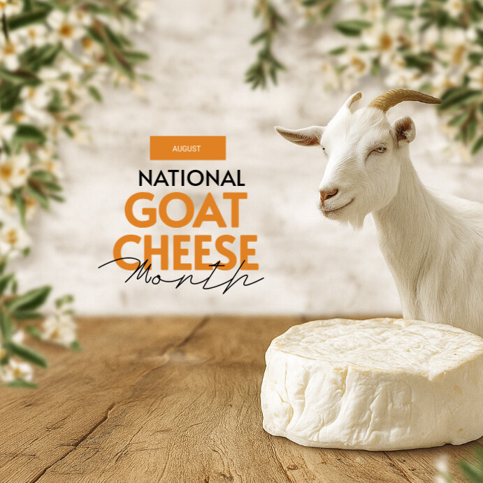 National Goat Cheese Month Insta Post Template | PosterMyWall