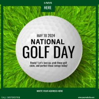 national golf day Квадрат (1 : 1) template