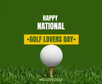 National Golf Day template design Medium Rectangle