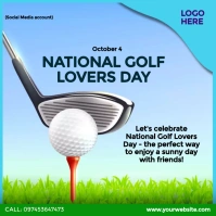 National Golf Lovers Day Square (1:1) template