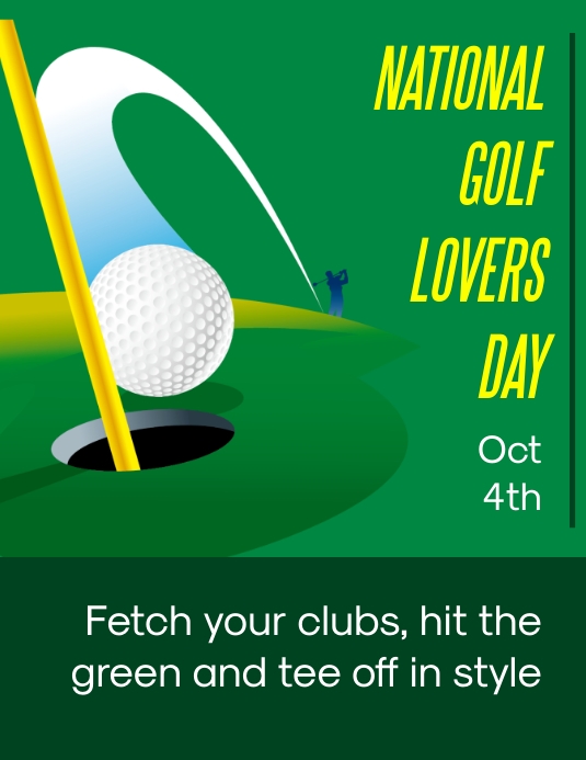 National Golf Lovers Day Flyer Template PosterMyWall