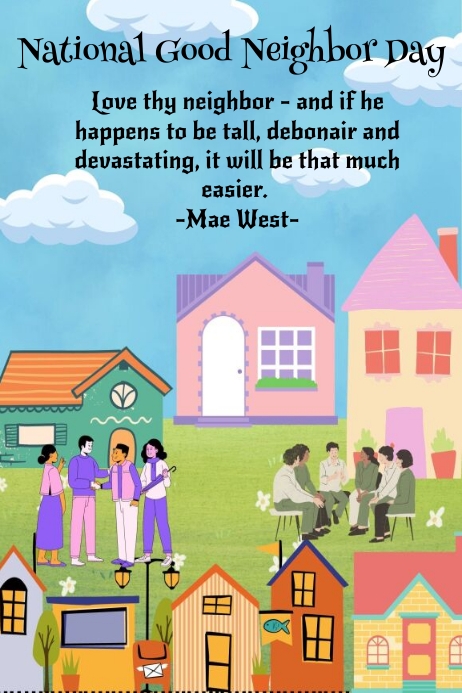 Good Neighbours Examples Neighbors Poster
