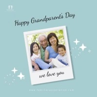 National Grandparents Day Card Square (1:1) template