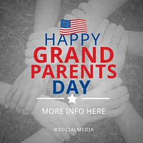 National Grandparents Day Flyer  Template Instagram Post