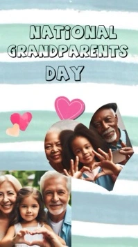National grandparents day video Instagram Reel template