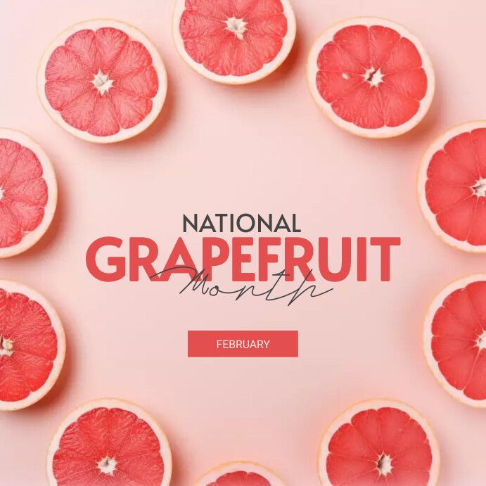 National Grapefruit Month template