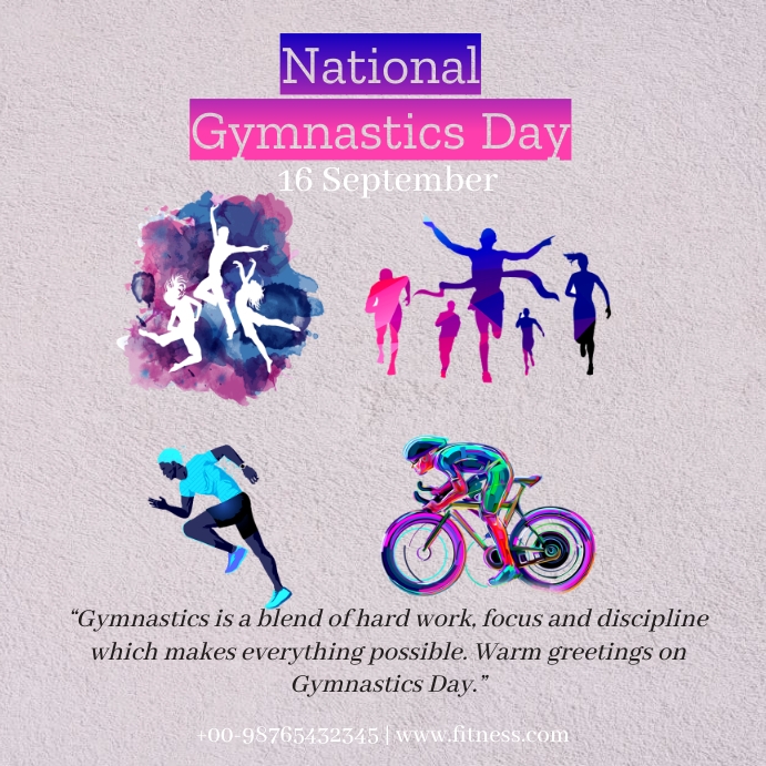 National Gymnastics Day Template PosterMyWall