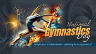 National gymnastics day Заголовок блога template