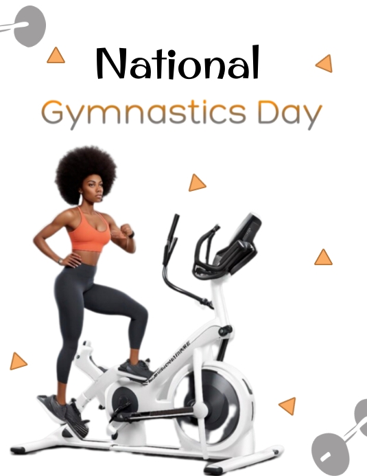 National Gymnastics day flyer template PosterMyWall