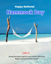 National Hammock Day Instagram Portrait template