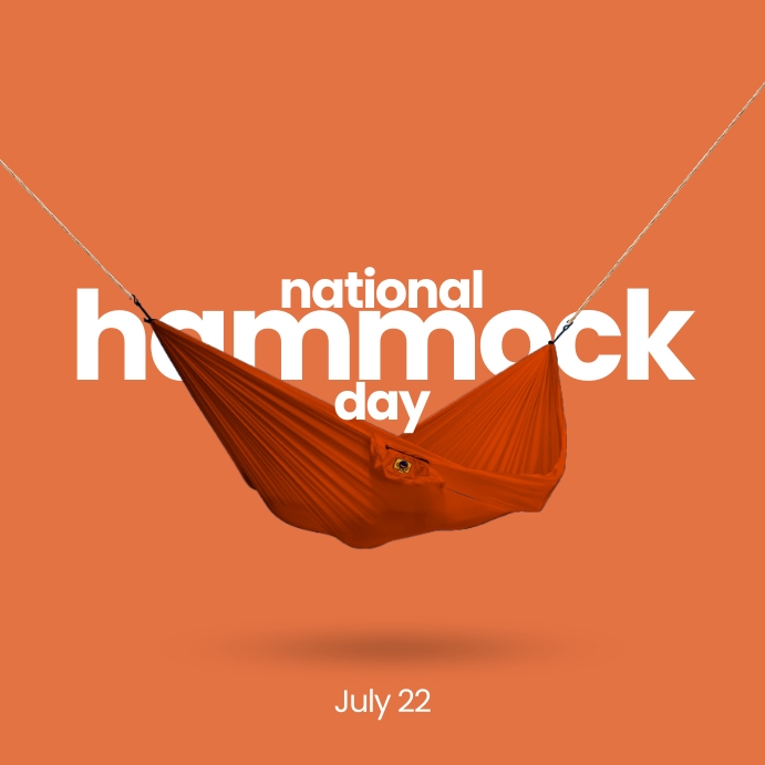 National Hammock Day Instagram Template PosterMyWall