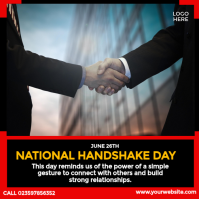 National Handshake Day Flyers Template | PosterMyWall