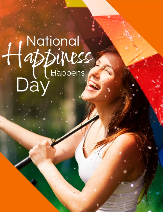 National Happiness Happens Day Folder (US Letter) template