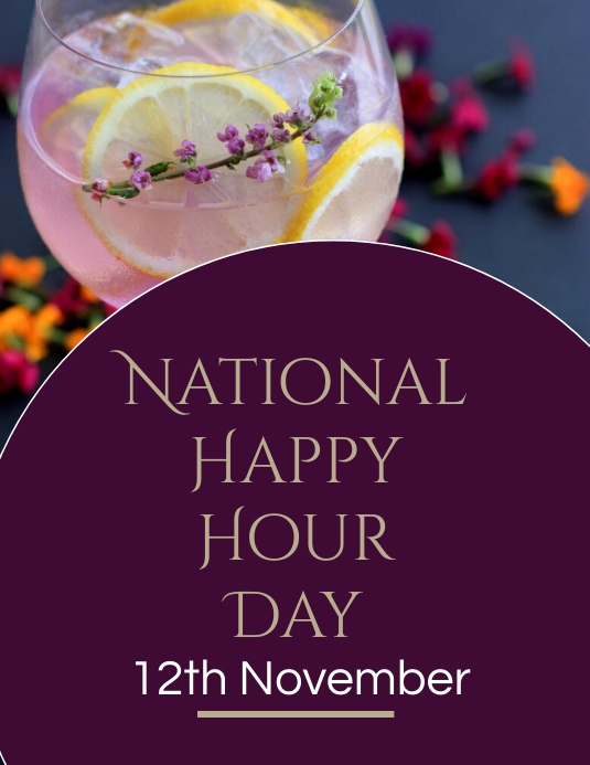 Copy of National Happy Hour Day | PosterMyWall