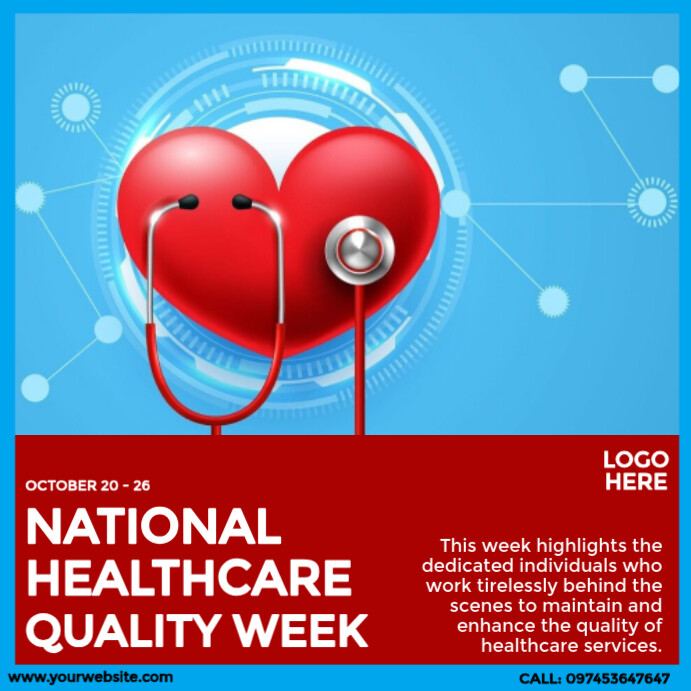 National Healthcare Quality Week Template | PosterMyWall