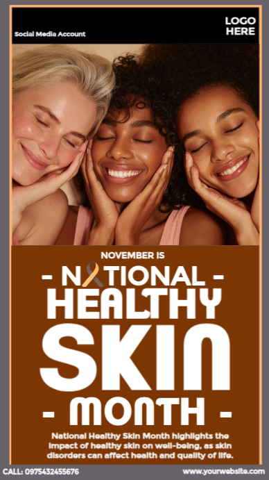 Copy of National Healthy Skin Month Design | PosterMyWall