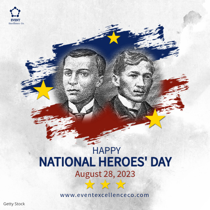 National Heroes' Day template