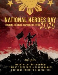 National Heroes Day: Inspiring Generations Рекламная листовка (US Letter) template