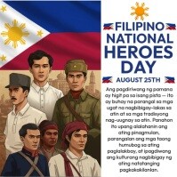 National Heroes Day Ads Instagram Post template