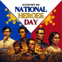 National Heroes Day Ads Instagram Post template
