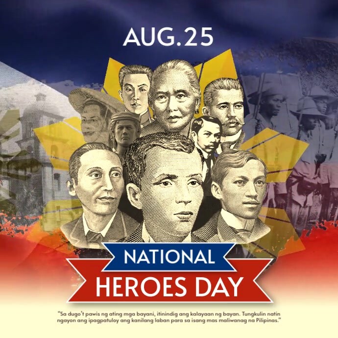 National Heroes Day Instagram Post template