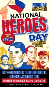 National Heroes Day Reel Instagram template
