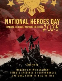 National Heroes Day: Inspiring Generations 传单(美国信函) template