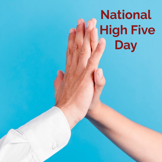 national high five day Template | PosterMyWall