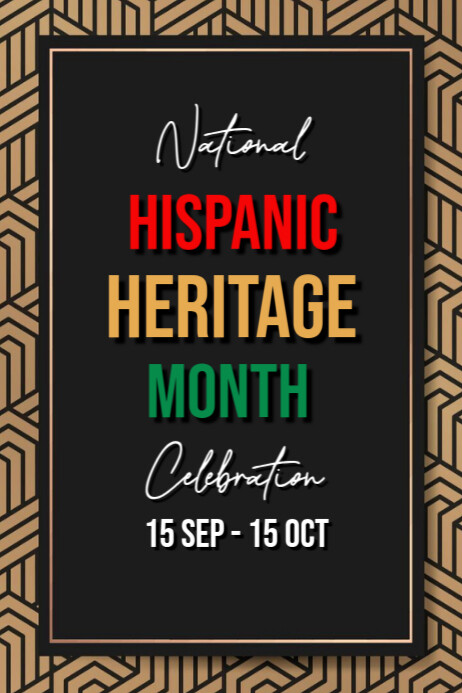 National Hispanic heritage month Template | PosterMyWall