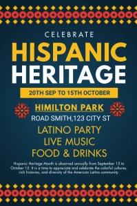 Green Hispanic Heritage Month Template Grafika na Tumblr