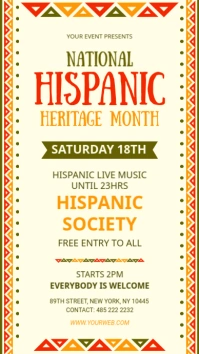 National hispanic heritage month digital sign template