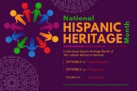 National Hispanic Heritage Month Event Schedule Poster