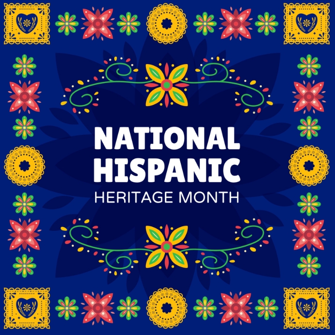 National Hispanic heritage month flyer Template PosterMyWall