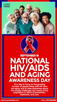 National HIV/AIDS and Aging Awareness Day Ad Instagram Story template
