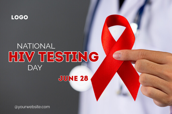 National Hiv Testing Day Template  Poster