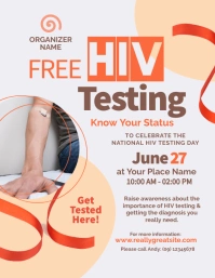 National HIV Testing Flyer template