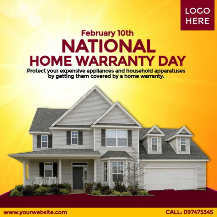 National Home Warranty Day Iphosti le-Instagram template