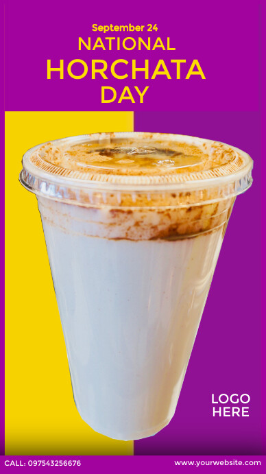 National Horchata Day Instagram-verhaal template