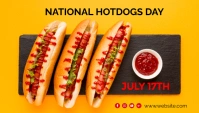 National hotdogs day Encabezado de blog template