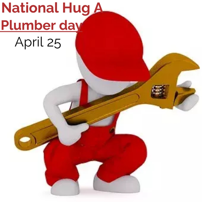 National hug a plumber day instagram post template
