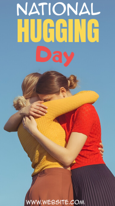 National hugging day Instagram Story template