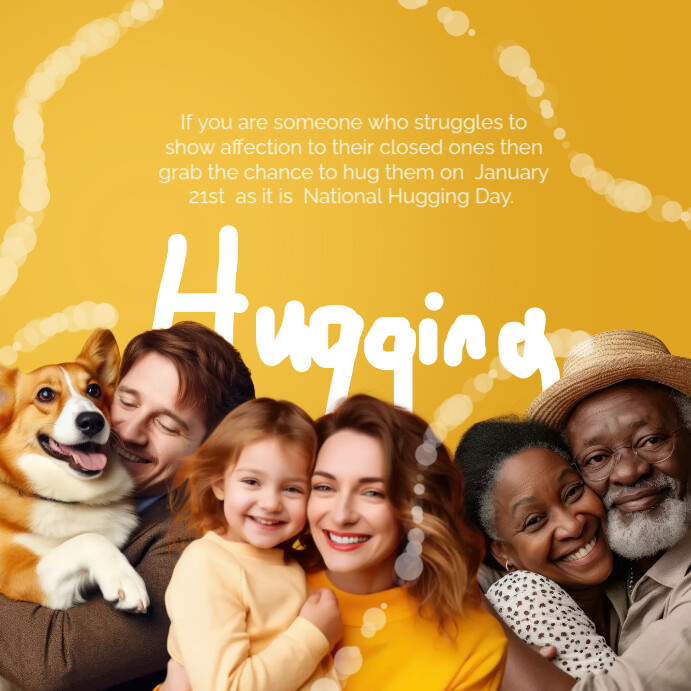 National Hugging Day Instagram Post Template | PosterMyWall
