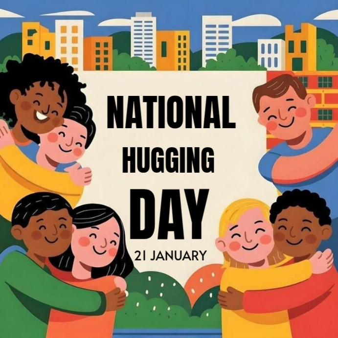 National Hugging Day Template | PosterMyWall