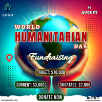 National Humanitarian Day Publicación de Instagram template