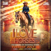 National I Love Horses Day template